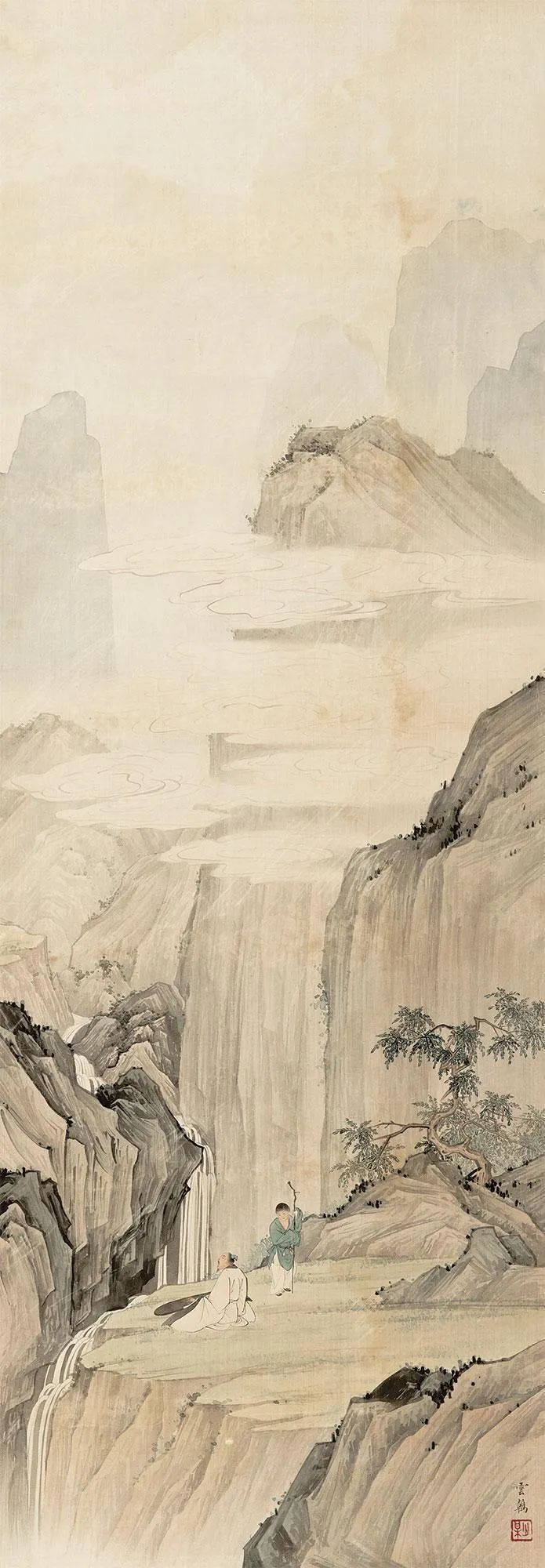 陈少梅精品立轴山水作品33幅