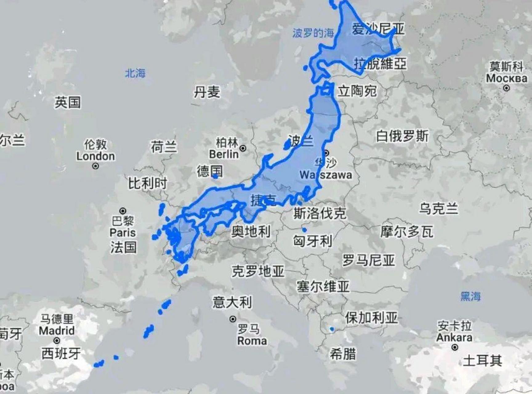 日本领土范围图片