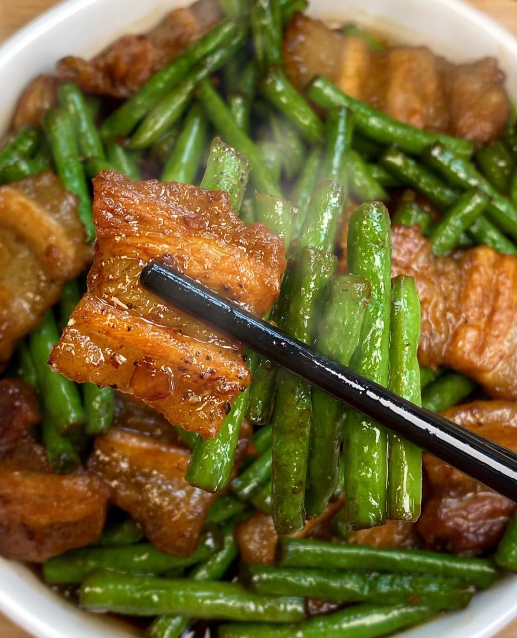 豇豆角炒肉肉
