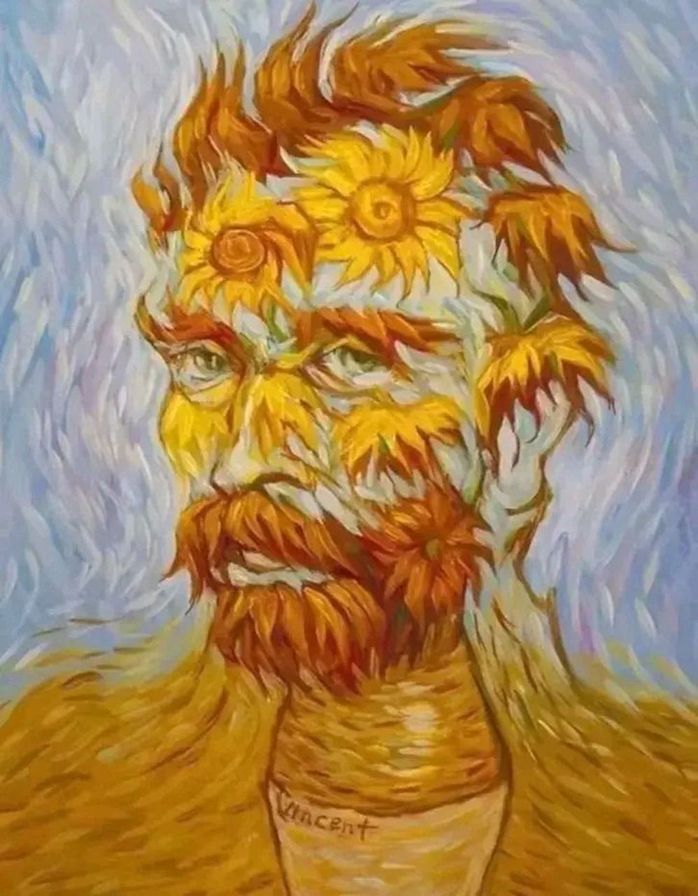 a:一个男人的脸 b:向日葵 c:同时看到  a,你是一个特别勤劳的人,你