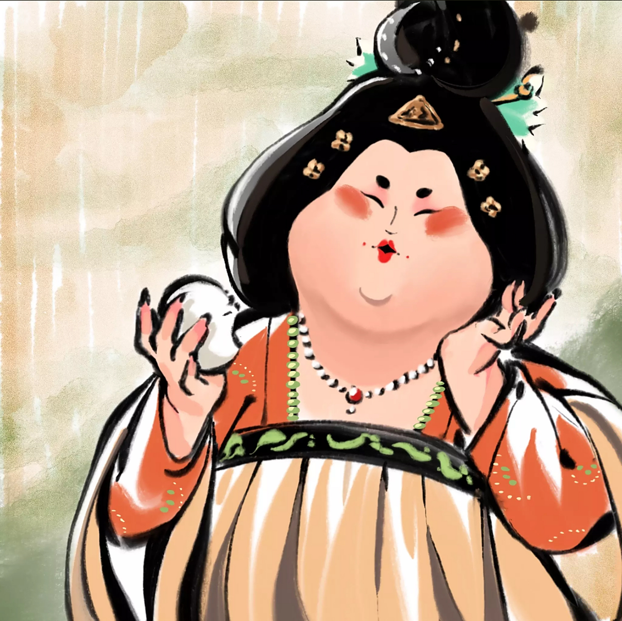 "古人以胖为美,可笑今人无知"  转自2012辉一#二次元# #漫画