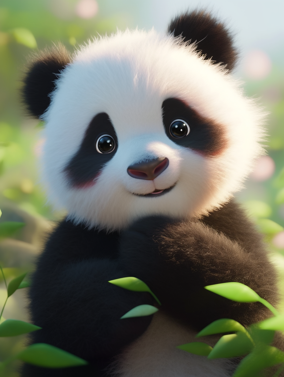 大熊猫可爱的壁纸背景表情包