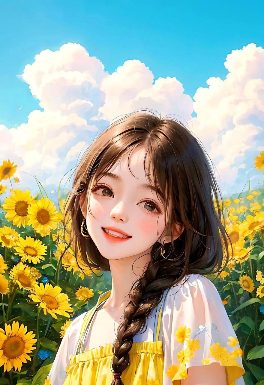 阳光灿烂的日子需要灿烂明媚的笑容.
