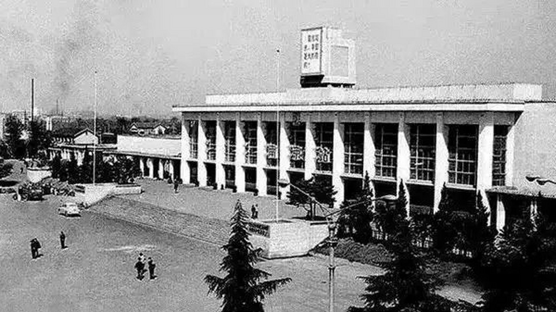 历史老照片 1970年代,南京火车站.