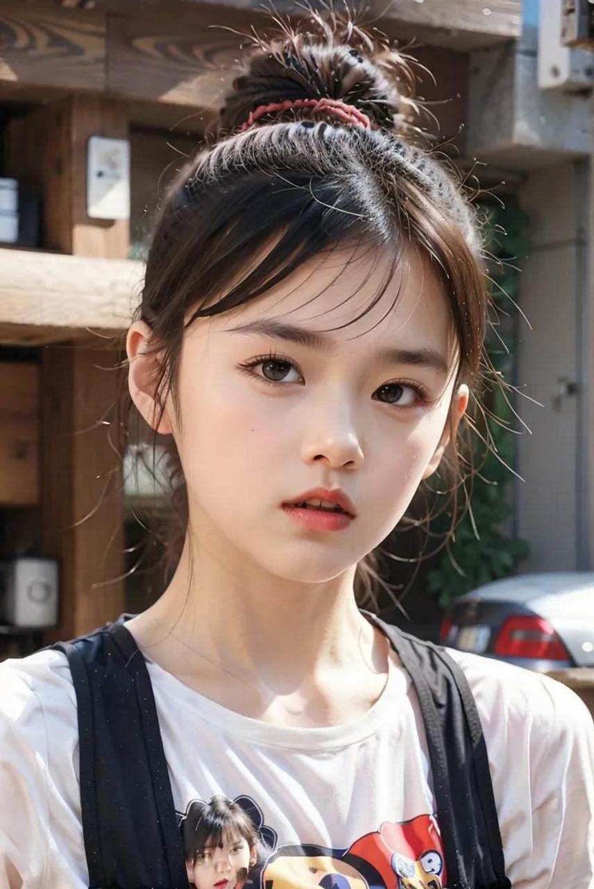 年轻的魅力,白嫩女生写真集,丸子头美少女#美女# #美女小姐姐# #养眼