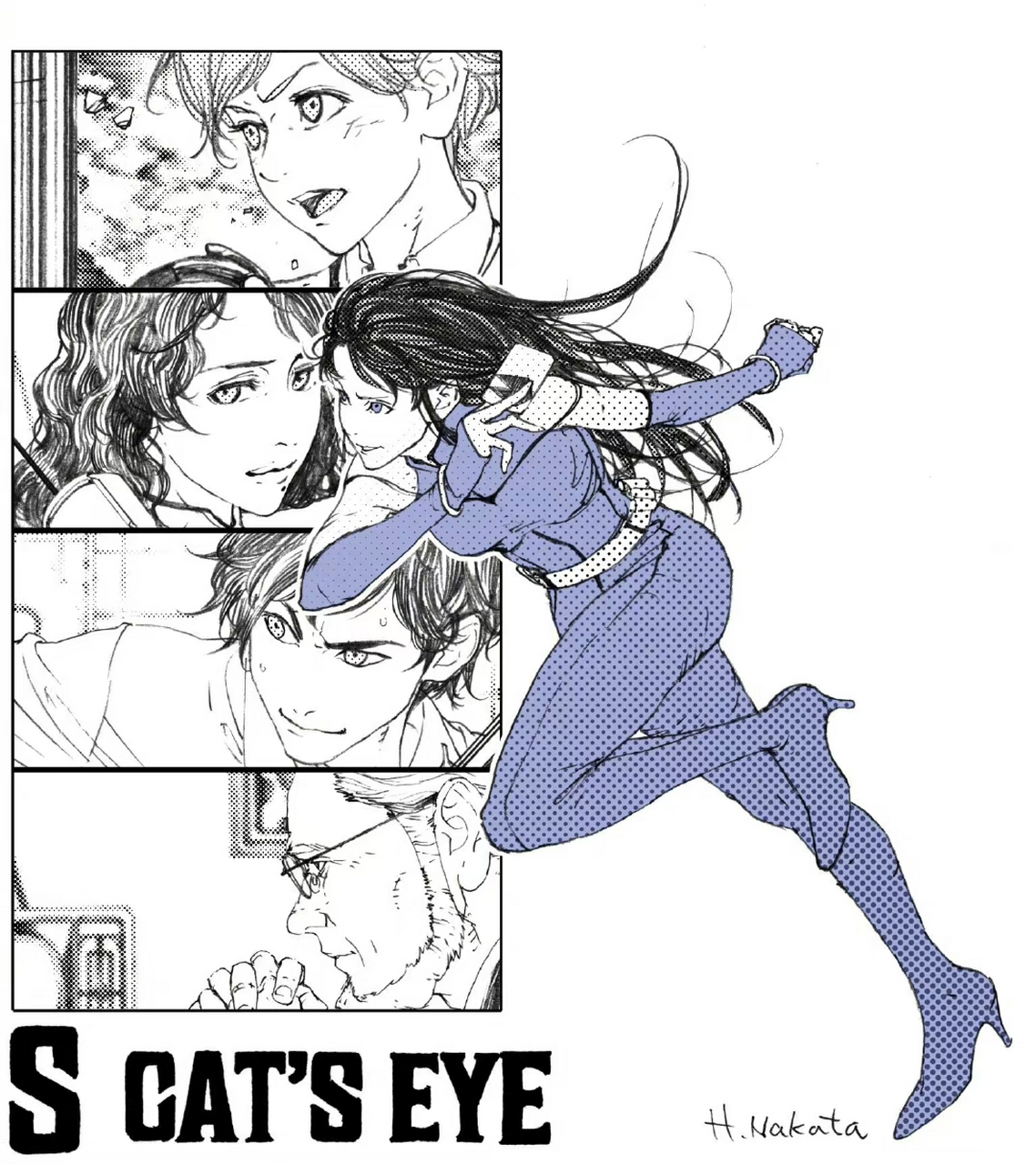 「levius」漫画家·中田春弥 最新绘制的「鲁邦三世vs猫眼三姐妹」