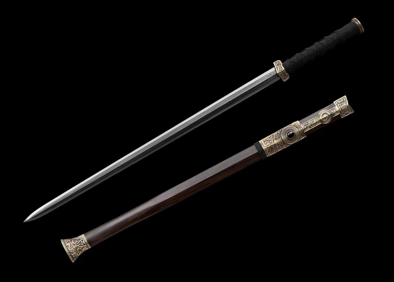 八面自炼钢玛瑙汉王剑