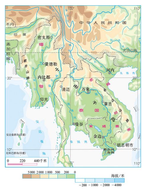 东南亚的河流分布图图片