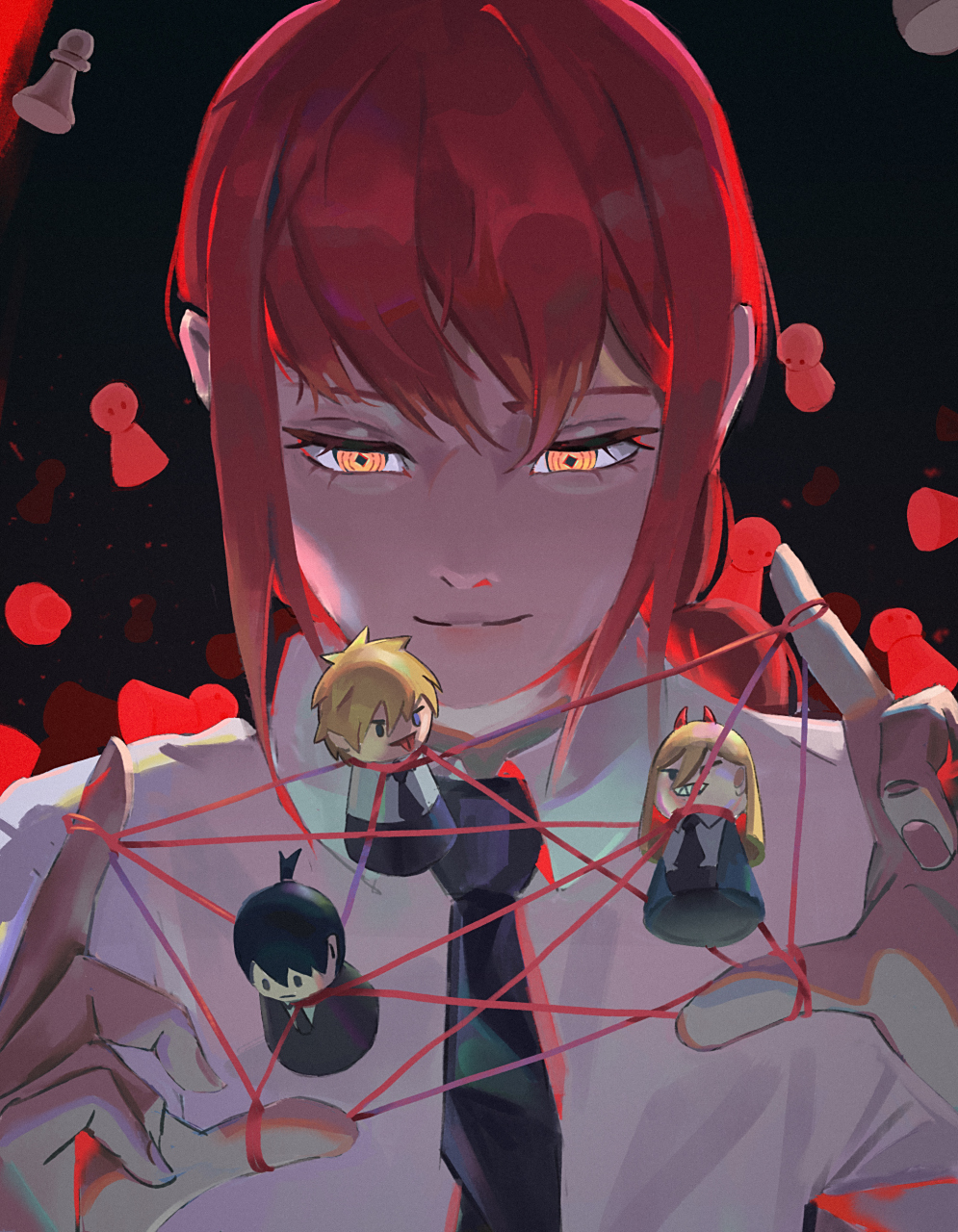 支配恶魔玛奇玛 画师:civiliron#二次元美图# #我爱二次元# #电锯人