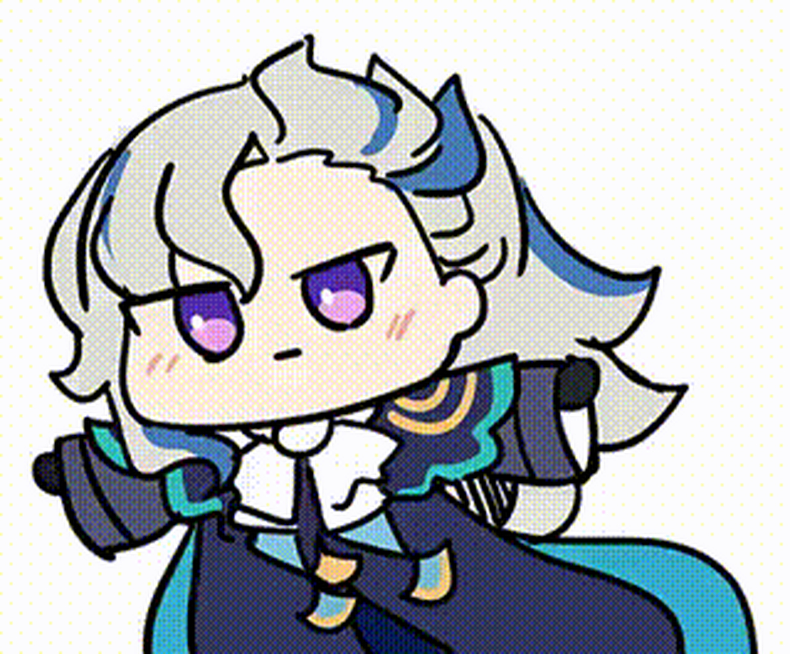 那维莱特～那维莱獭:"转圈圈"动图表情包[awsl][awsl][awsl] 画师:ce