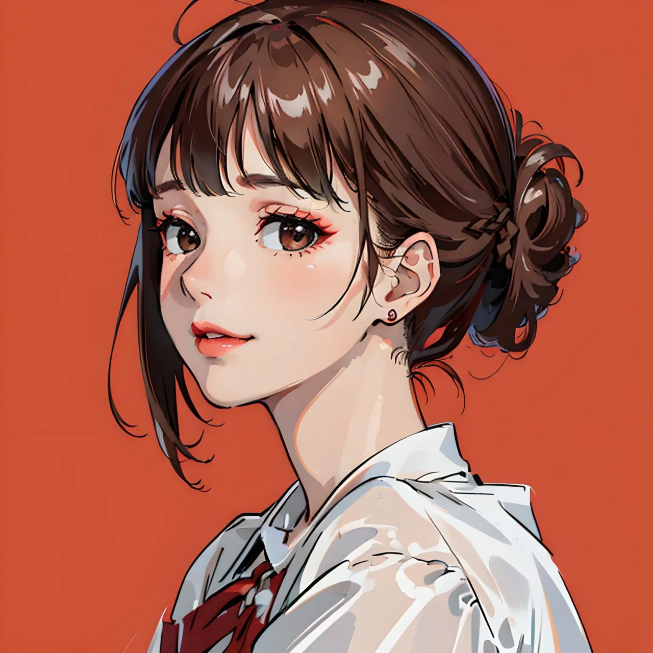 红色的头发,像火焰一样闪烁着,让人无法忽视.