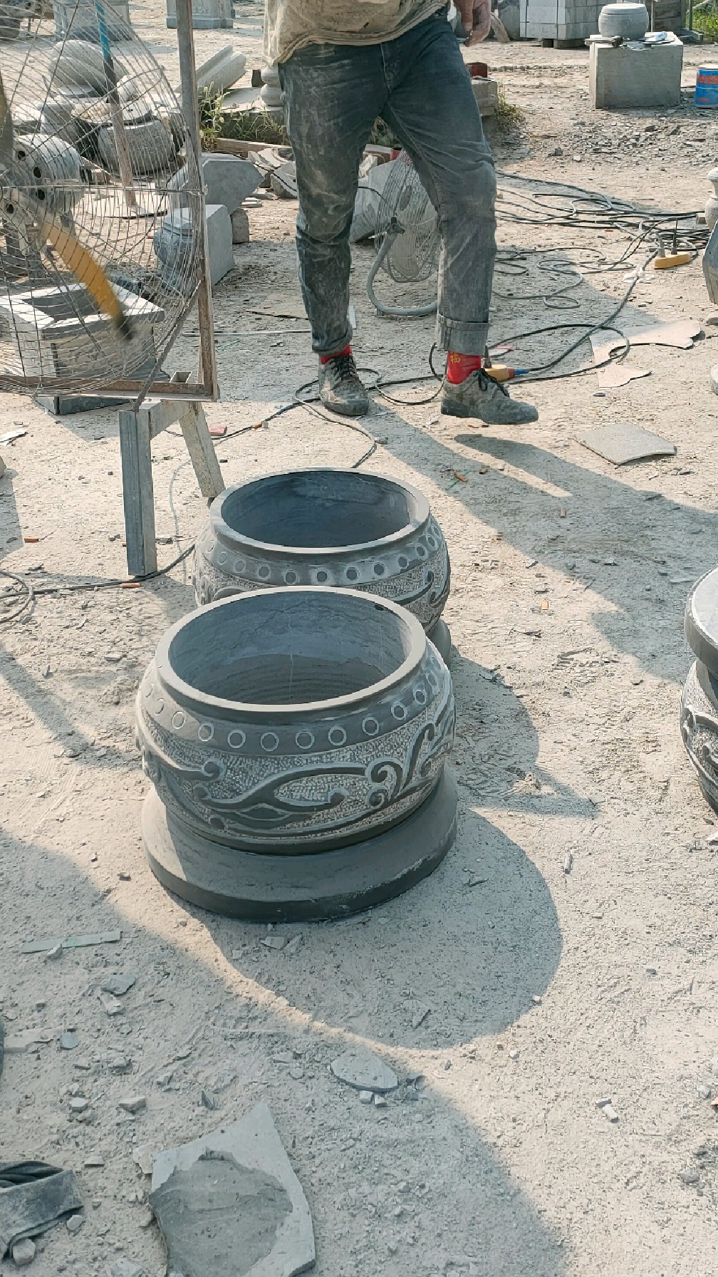 柱墩石包柱石承重柱子下面石头生产厂家——嘉祥县伟业石雕有限公司