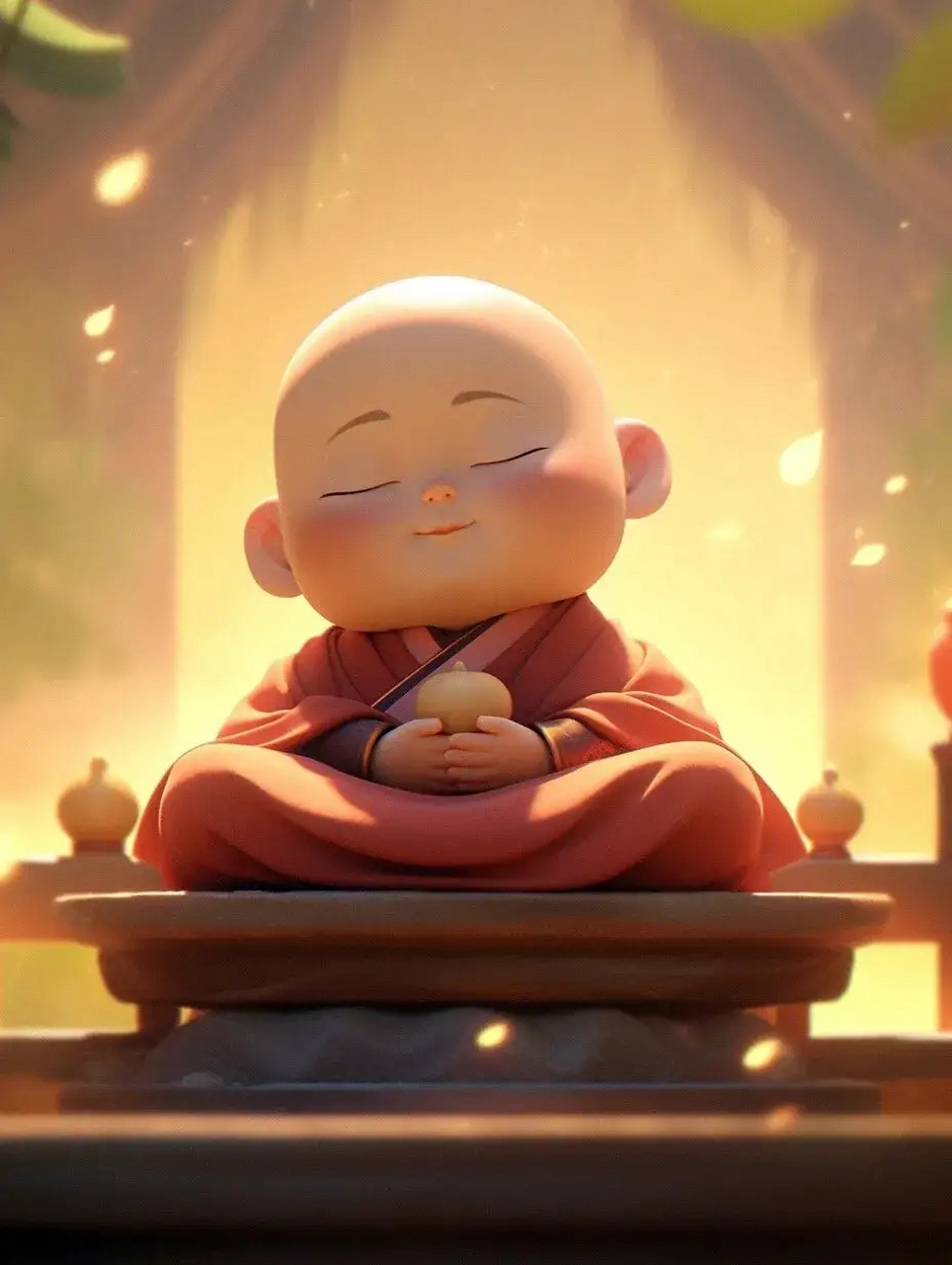 头像分享,可爱的小和尚,萌萌哒 #百度秋冬打卡挑战赛