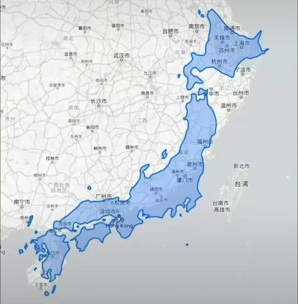 这么一对比,日本有多大的确很形象! #知识创作官