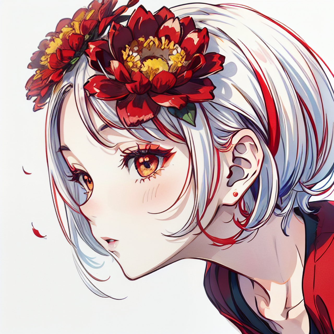 人淡如菊#菊花# #少女