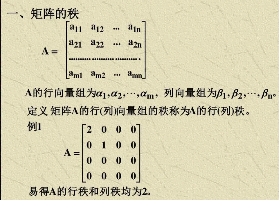 矩阵秩的性质 baijiahao.baidu.com