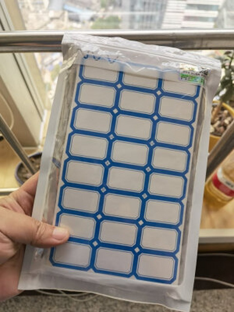 大号232枚102*57mm不干胶贴纸 自粘性口取纸姓名字贴价格标签办公文具