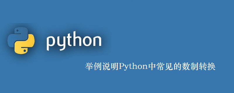 举例Python中常见的数字转换