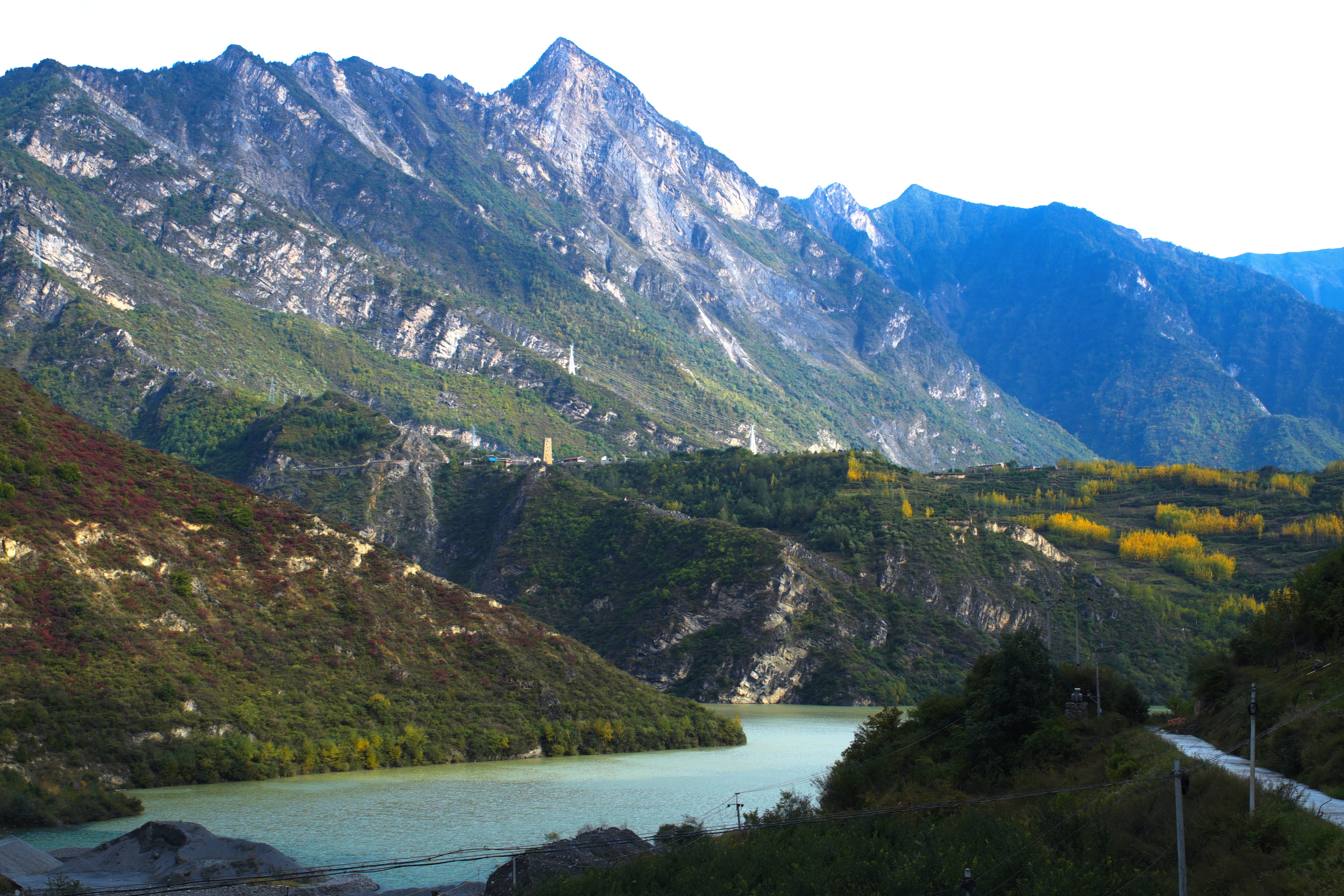 四川旅游一一叠溪海子风景