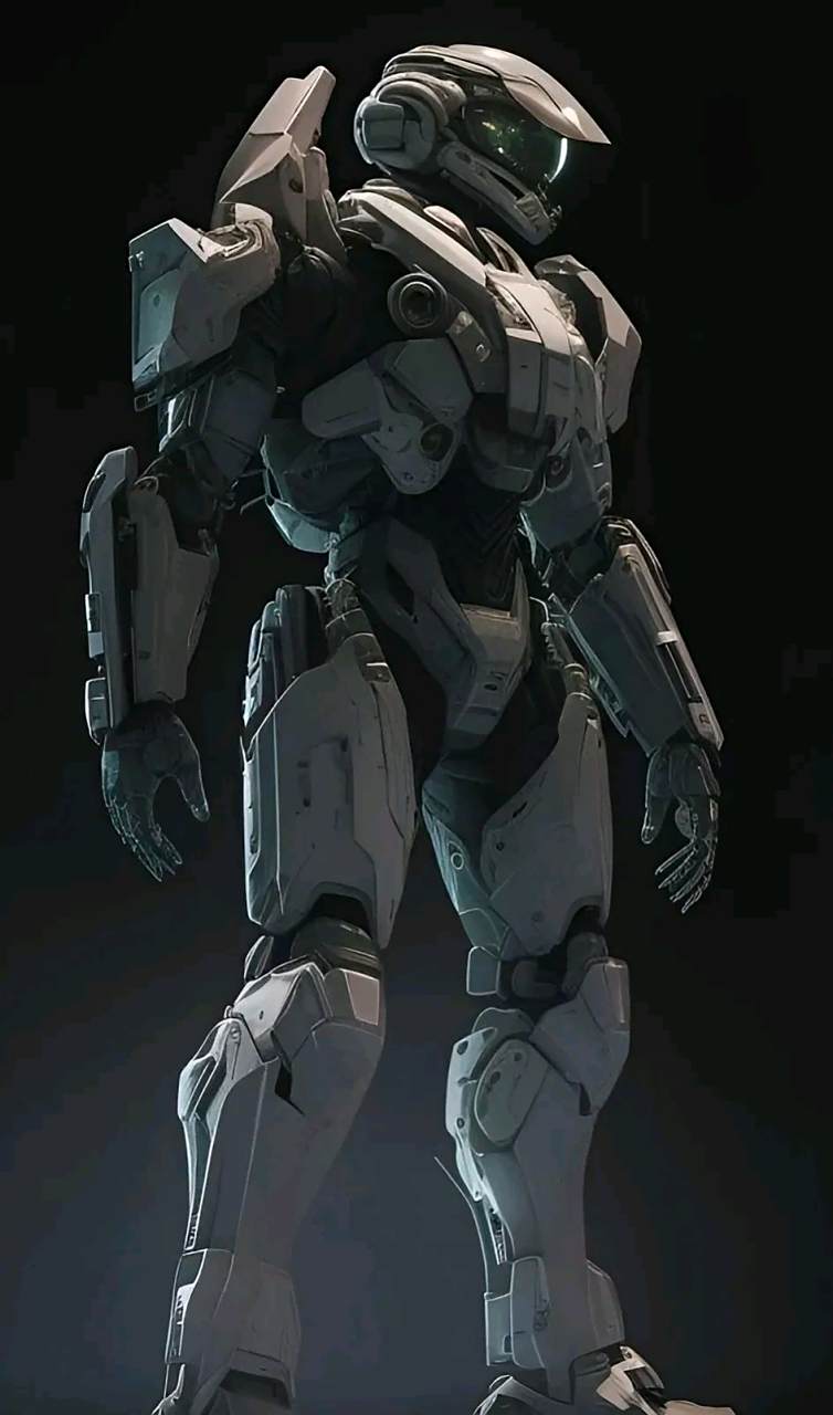 游戏《光环》斯巴达盔甲欣赏,游戏中配备斯巴达战士,威力惊人