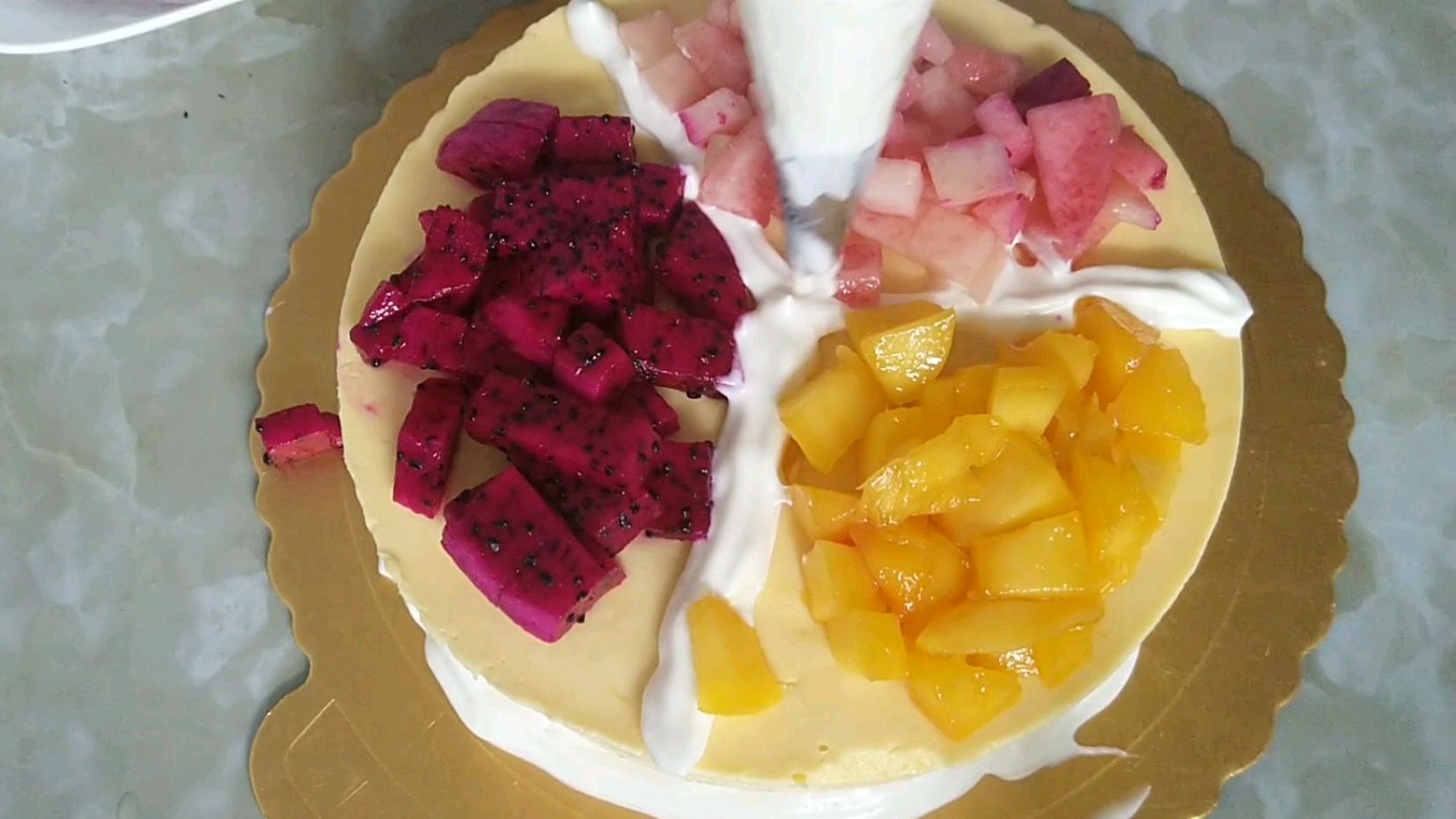 好吃的芒果生日蛋糕,学会在家自己做,干净卫生又实惠,做法简单