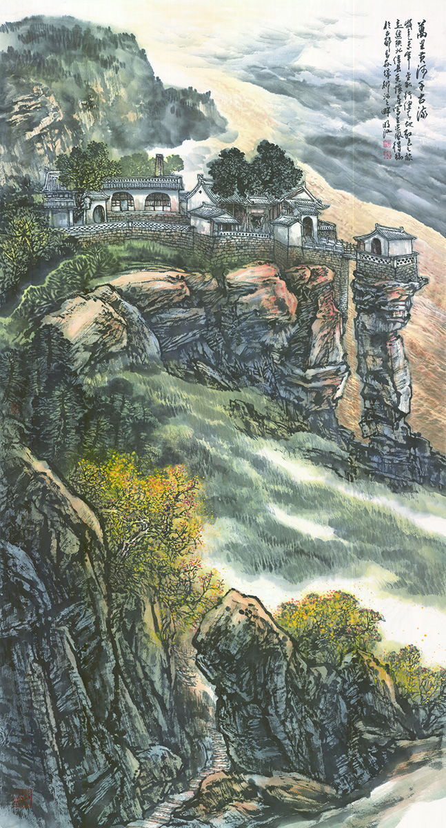 黄格胜先生入室弟子董明江画作欣赏