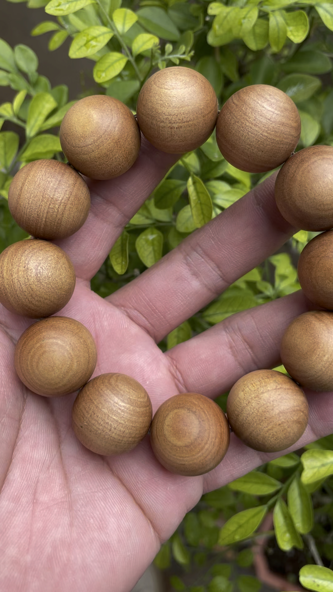 盛世香木印度老山檀香2012颗黄肉手串