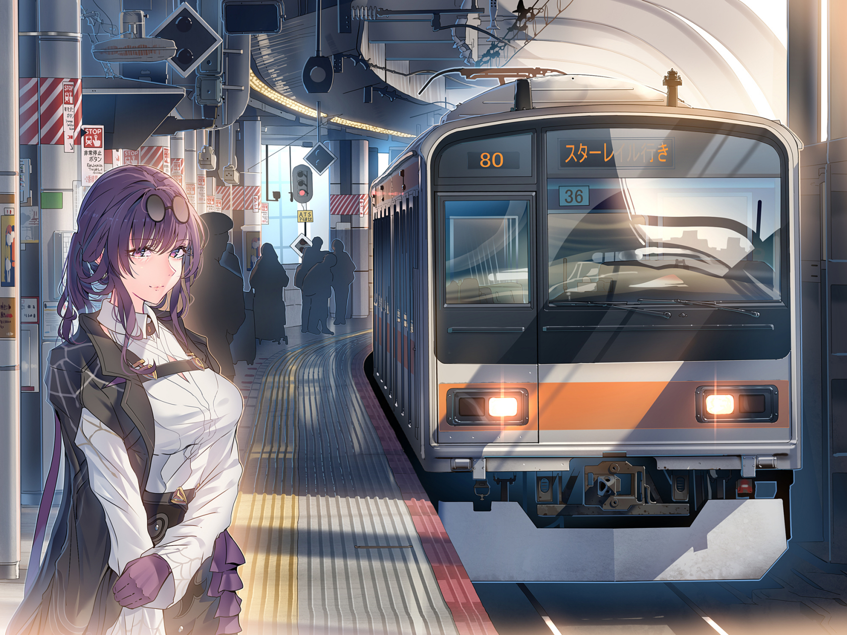 画师:daito,跟卡芙卡上星穹列车[鼓掌]#二次元美图# #我爱二次元