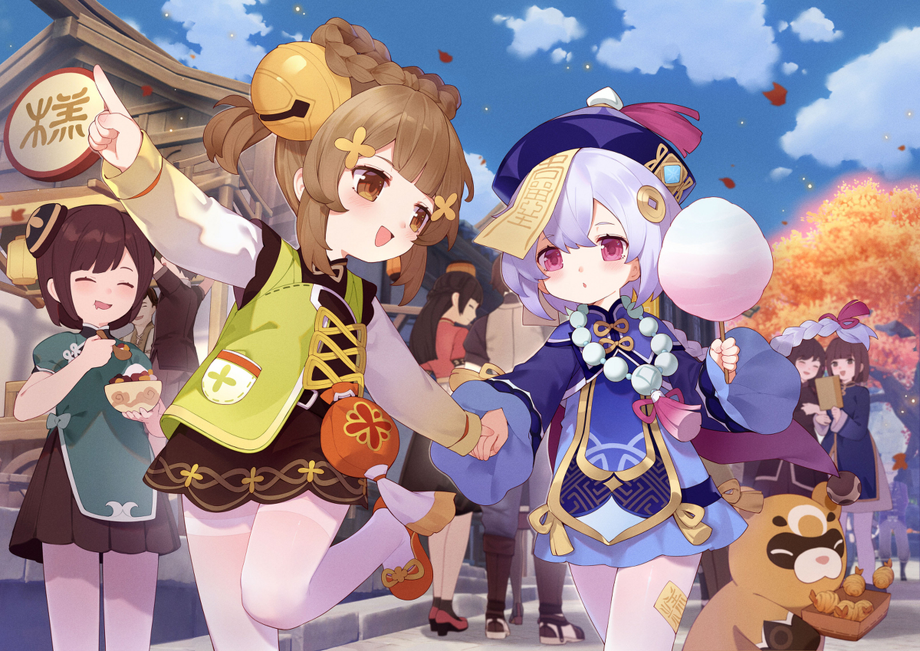 七七和瑶瑶的日常 画师:翼つばさ