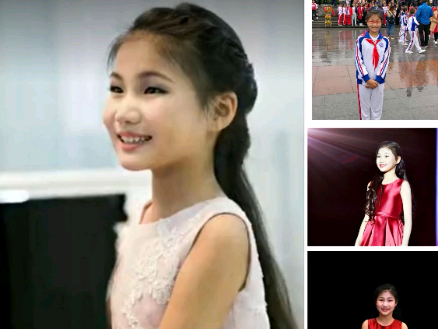 毛甜懿,端庄大气,活泼温婉,有很高的音乐天赋,愿她前程似锦