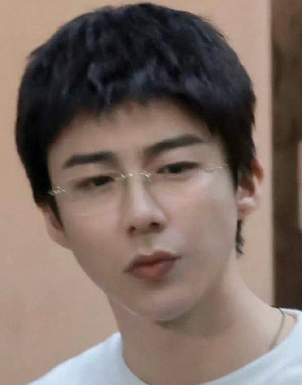 刘宇宁《蝉女》金边眼镜造型路透,看来也不是所有男星都适合[并不简单