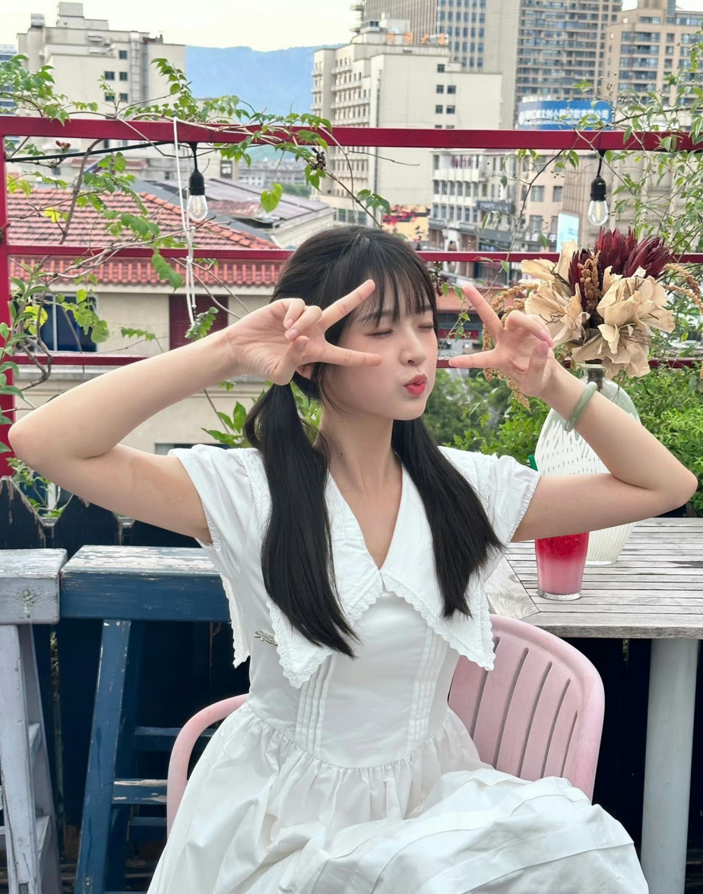 甜妹张淼怡#张淼怡# #当我飞奔向你#