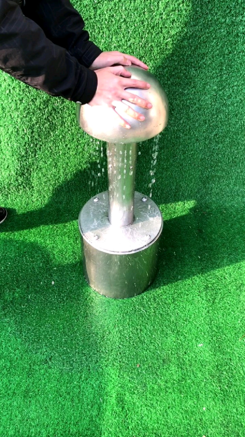 儿童互动玩水装置蘑菇取压水器骑牛人游乐设备出品