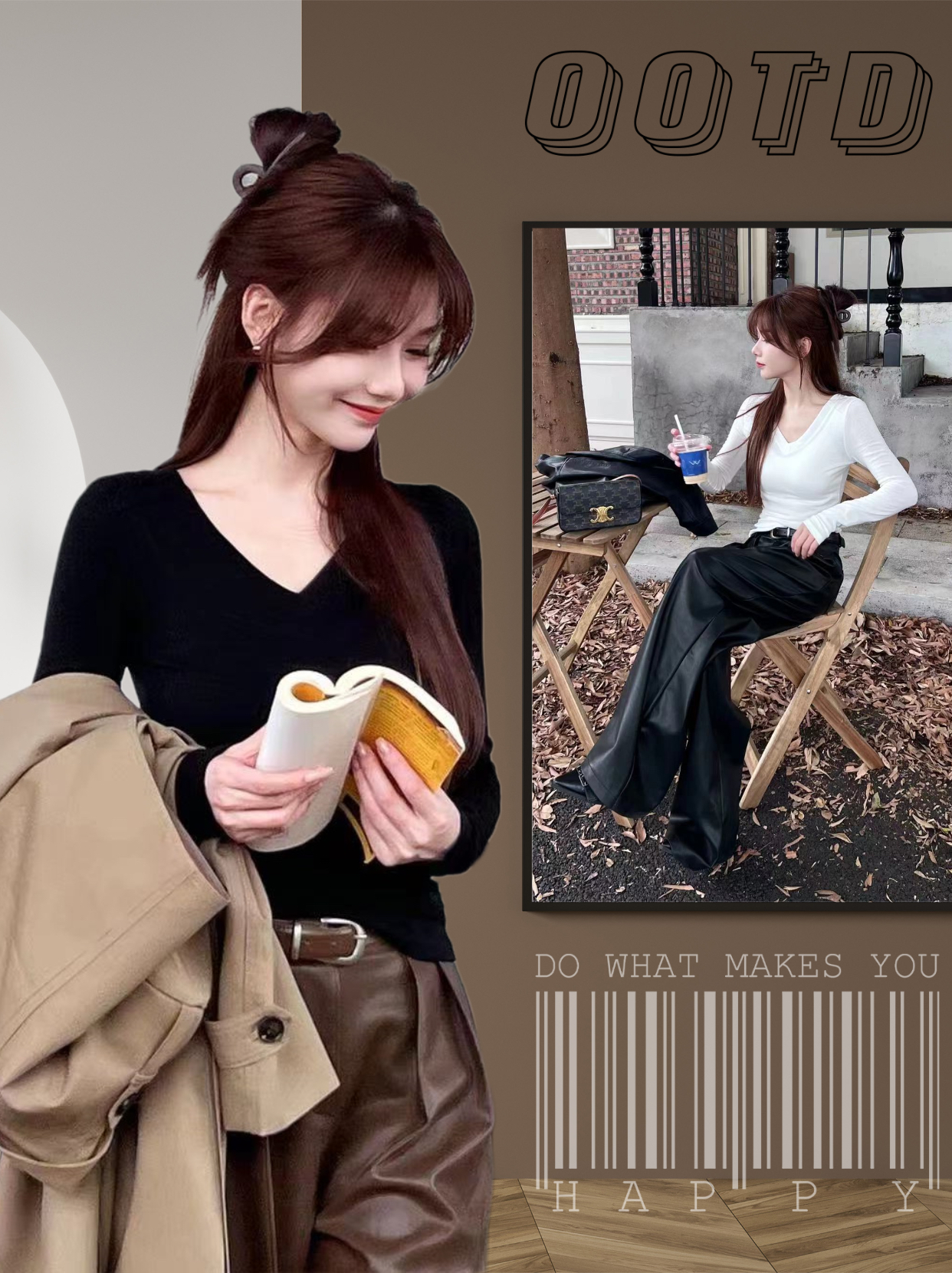 秋冬女生必备的一款气质v领羊毛t恤,单穿打底都让人无法抗拒!