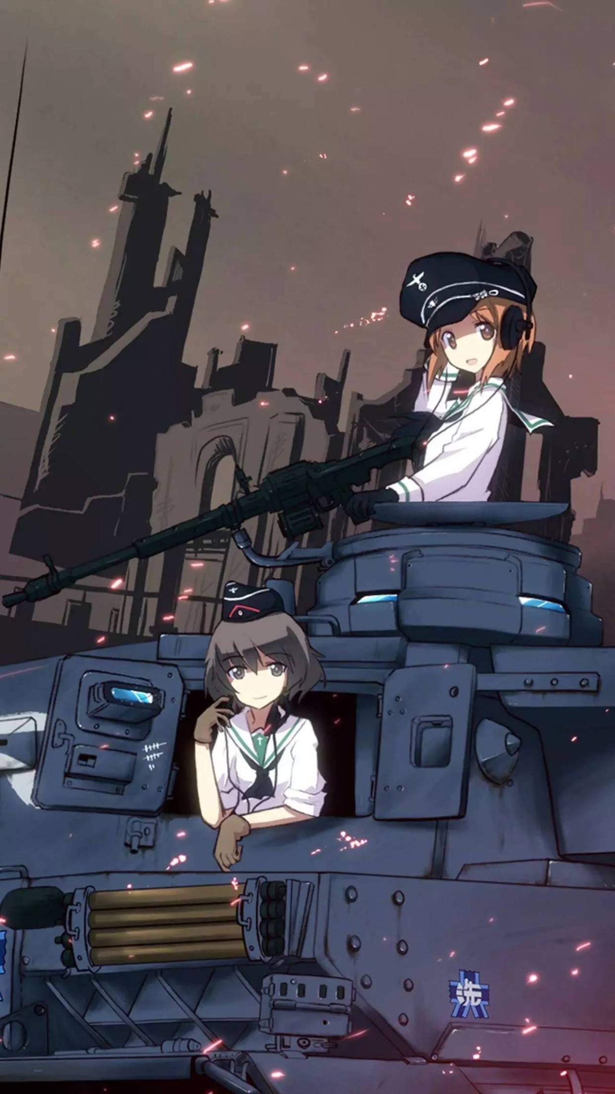 少女与战车壁纸,记得收藏.