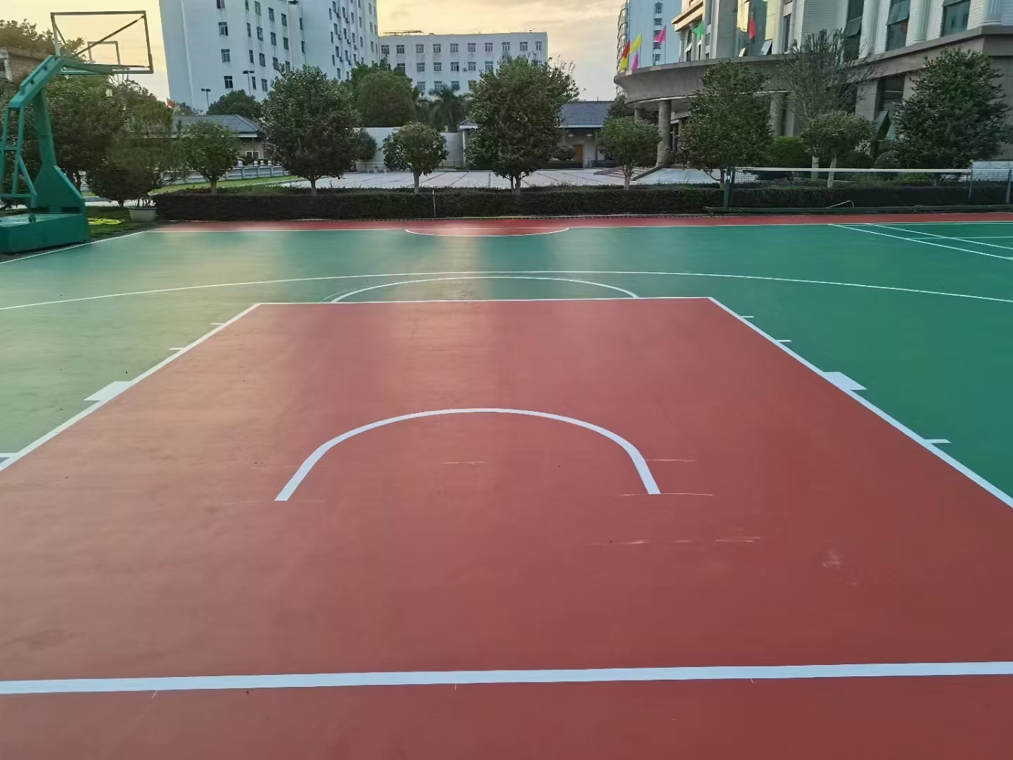 硅pu塑胶篮球场,幼儿园epdm塑胶地面跑道,小区塑胶面层