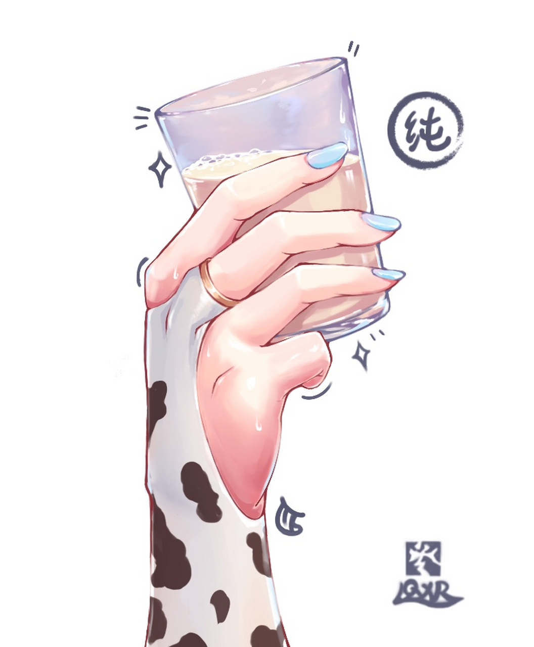 要来一杯纯牛奶吗?#二次元