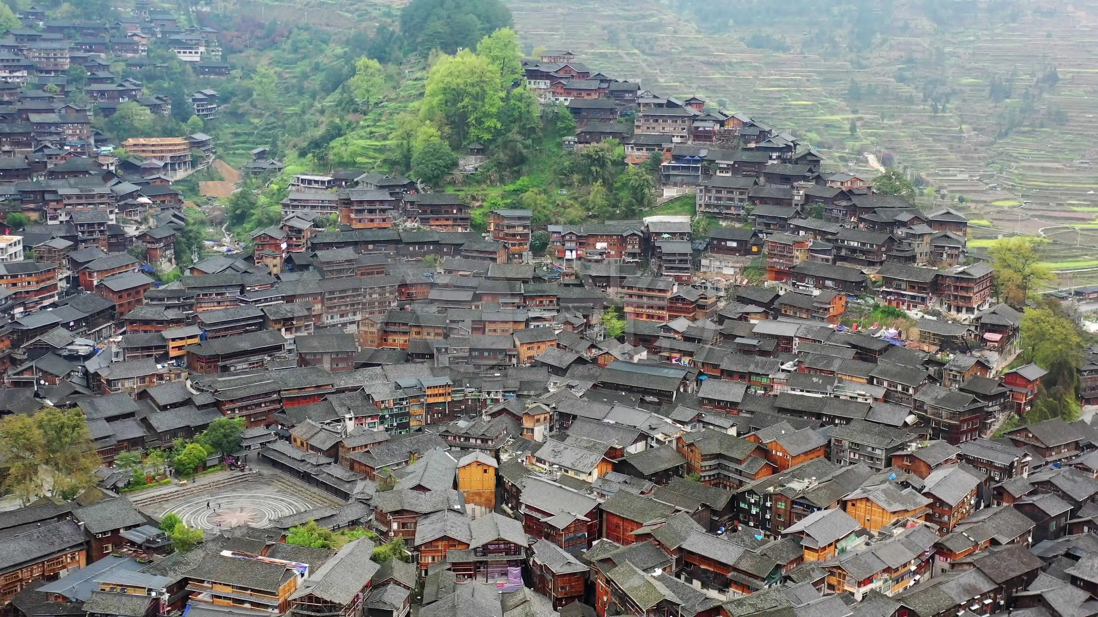 苗族居住图片