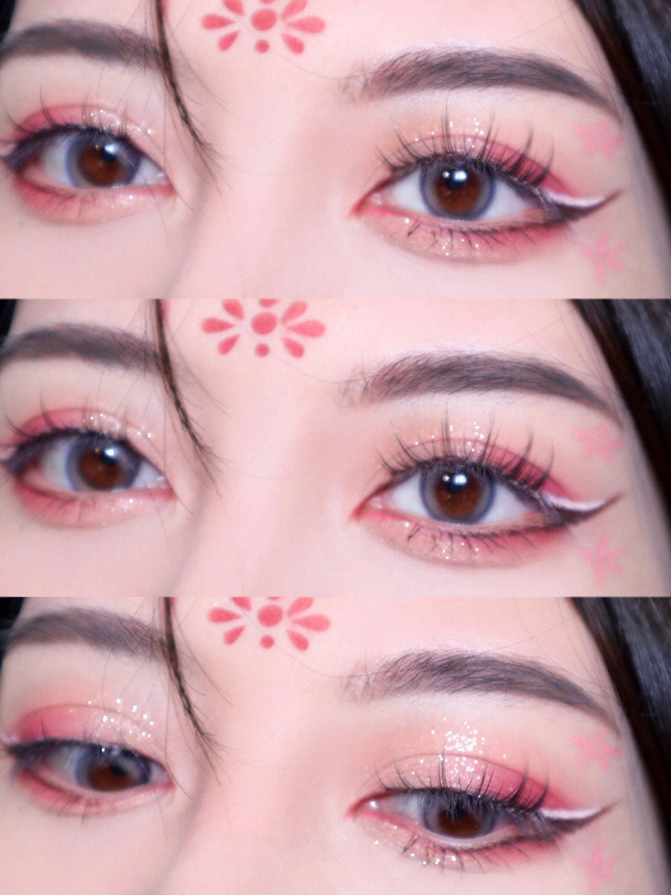 眼妆|||"本座的心上人桃花仙子 一眼万年" 今天这个桃花眼妆有点特别