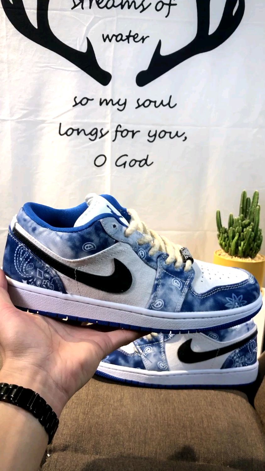 jordan 1 low 赛博朋克 电玩像素 aj1乔1低帮休闲板鞋 同步官方配色