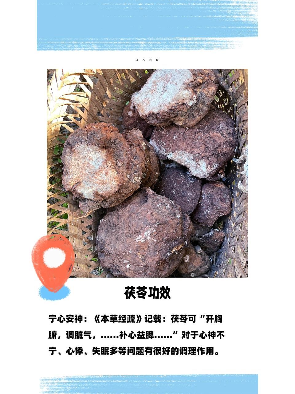 茯苓功效 1,宁心安神:《本草经疏》记载:茯苓可"开胸腑,调脏气