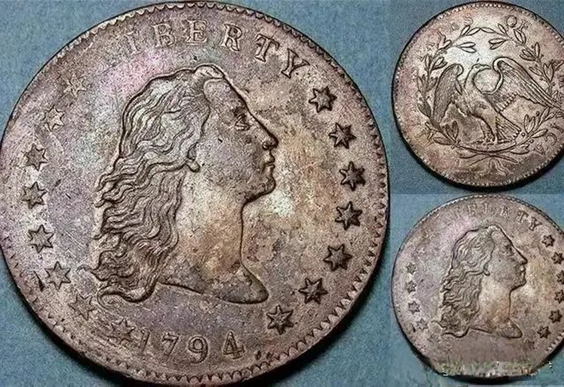 世界上最贵的银元  美联邦于 1794 年至 1795 年间铸造,每枚现价值