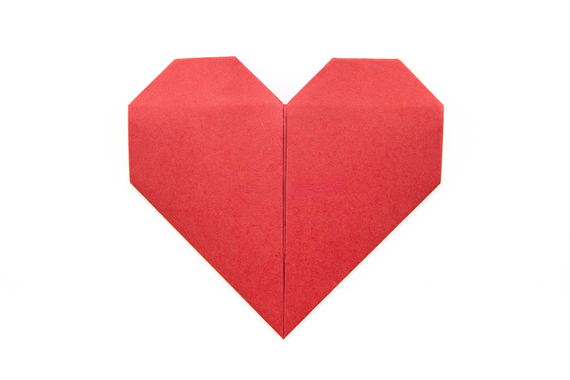 「折纸」一张纸折出一个爱心,简单易学