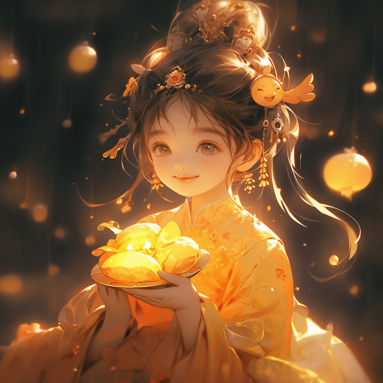 中秋氛围古风头像(女孩) 换上氛围感头像,欢度佳节长假.