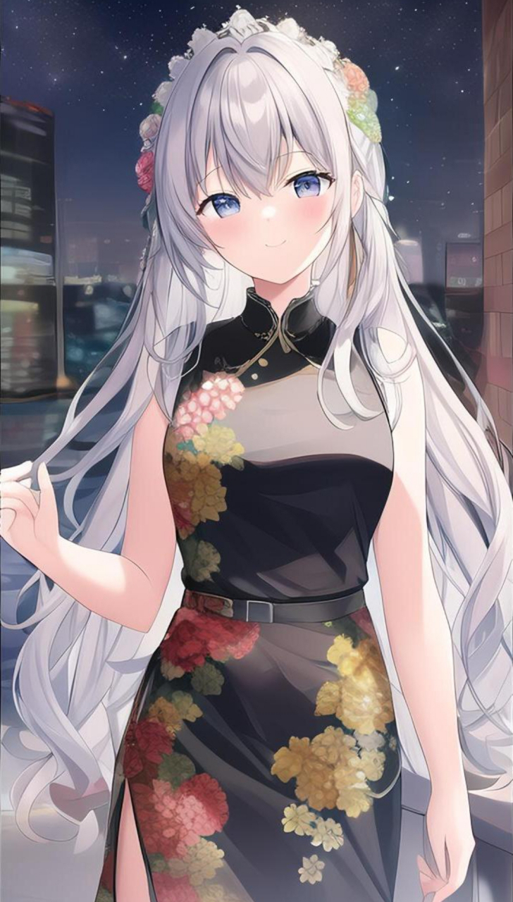 有趣表情:好看的国风旗袍动漫美女头像表情手机壁纸#动漫头像# #动漫