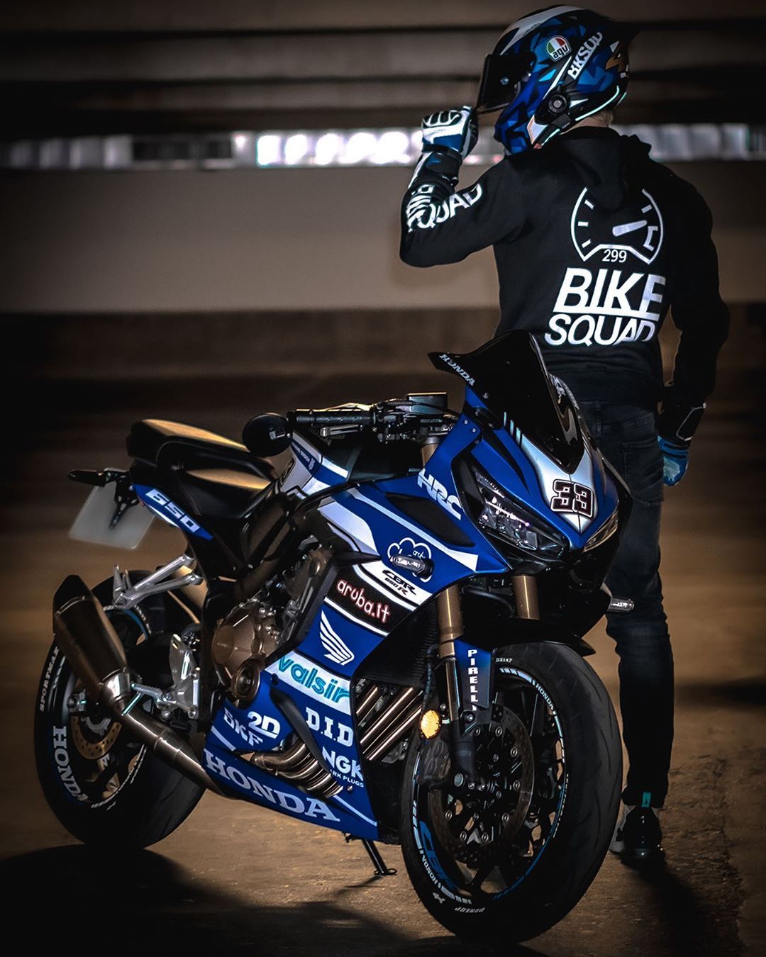 蓝色的本田cbr650r机车美图,车主derfreeze