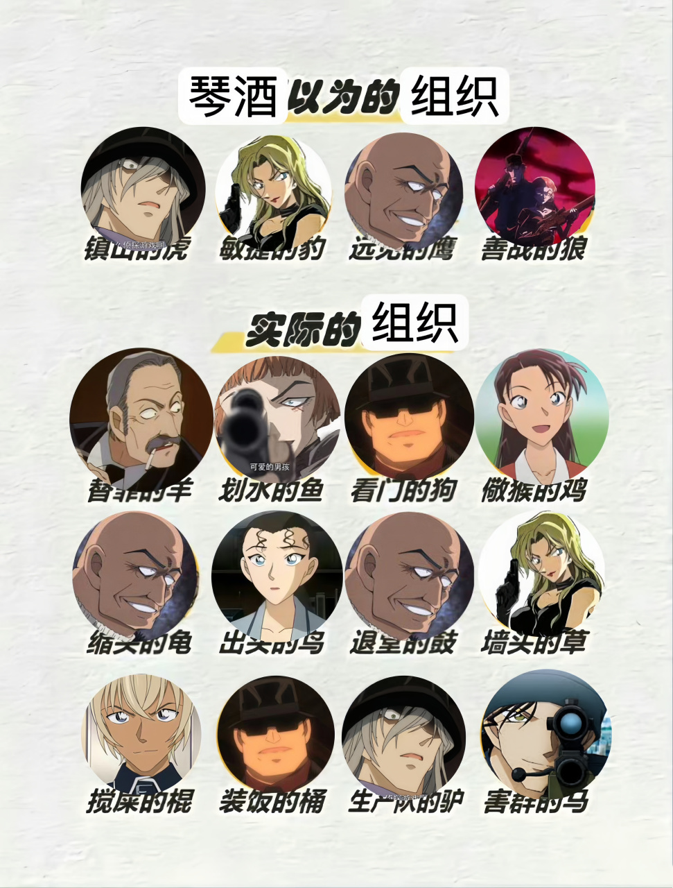 琴酒眼中的组织vs实际的组织.这样看,朗姆也还没坏透?