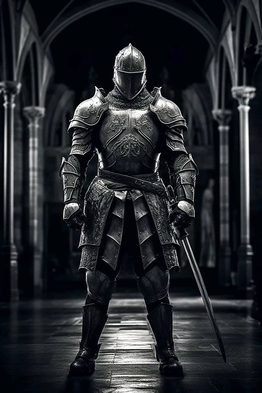 欧洲铠甲巅峰代表作应该是米兰盔甲和哥特盔甲,出现于14世纪,在当时