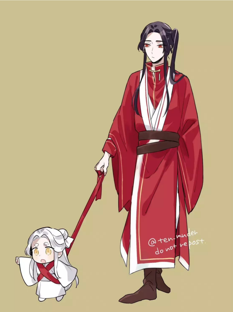 花城主带娃,小若邪太可爱了吧 花城主带娃,小若邪太可爱了吧#天官赐福
