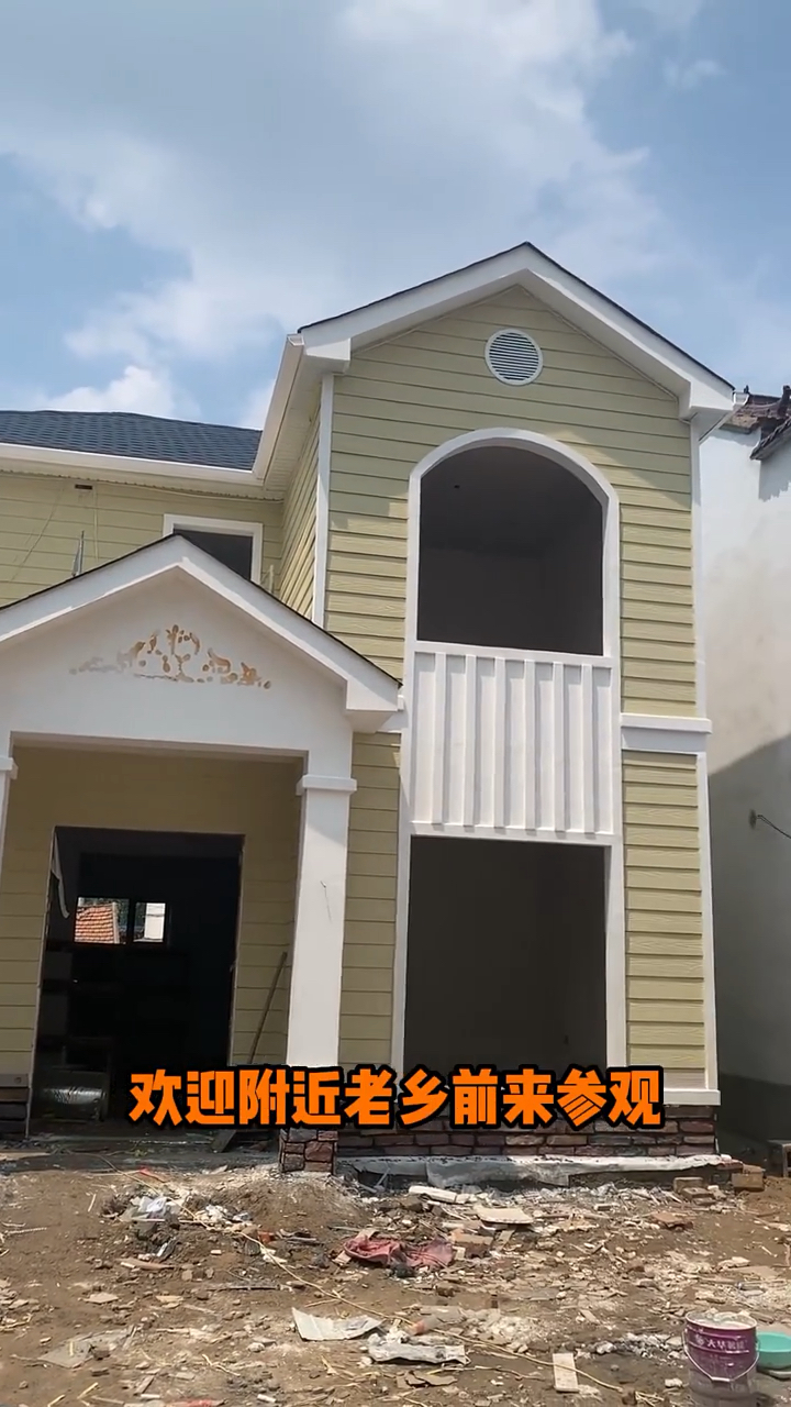 周口淮阳项目开间九米进深十米两层别墅喜欢的点赞收藏 #农村小别墅